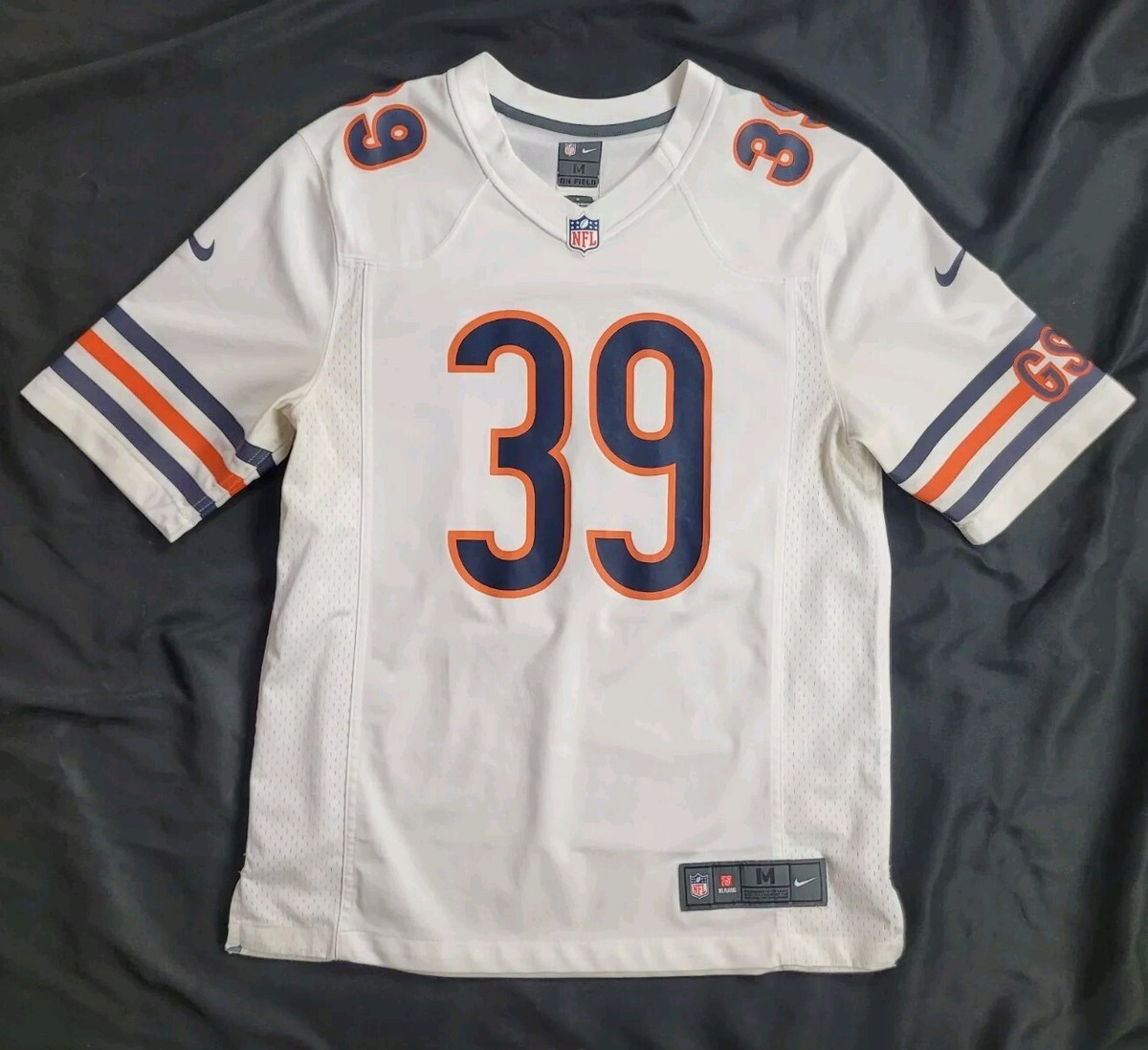 CHICAGO BEARS replica フットボールシャツ Chicago Bears Mens Nike Replica Medium Eddie Jackson White Nfl