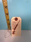Vintage Original Rifle Price Tag with String, brand, stock, model gauge, model.