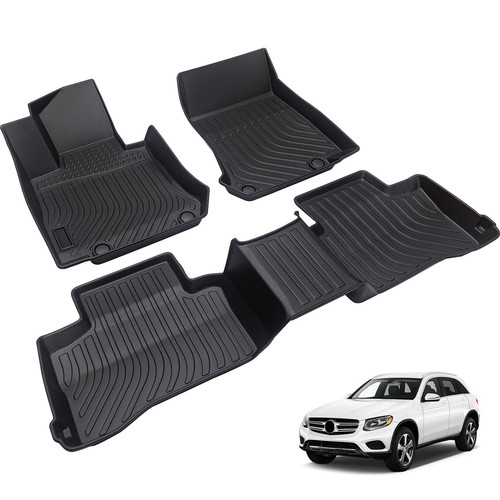 Floor Mats Ajustables para Mercedes Benz GLC 2016-2022, NEGRO - Bild 3 von 10