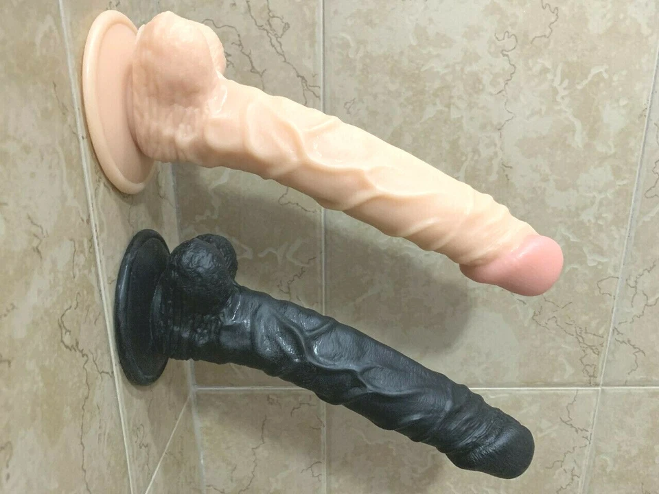 10-Inch-HUGE-Dildo-Realistic-Waterproof-Suction-Cup-Men-Penis-Female-Sex-Toy - Image 2 of 4