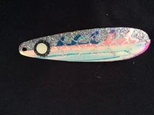 High Percentage Salmon Trolling Spoon With Hyper Vis Tape Not Paint 3 3/4”