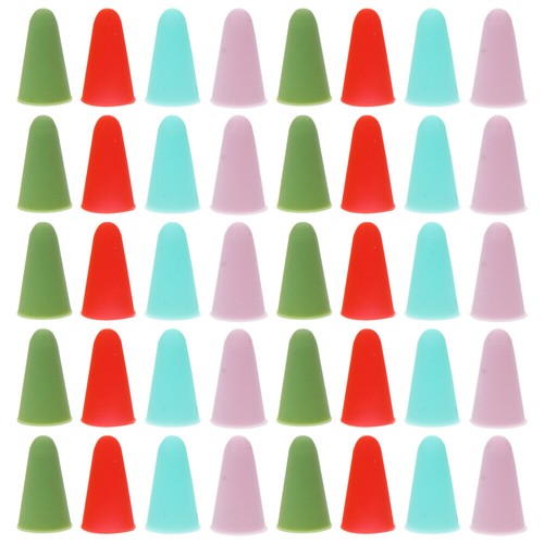 40pcs Stylus Tip Protector Case Silicone Protective Cover Silicone Penpoint Case