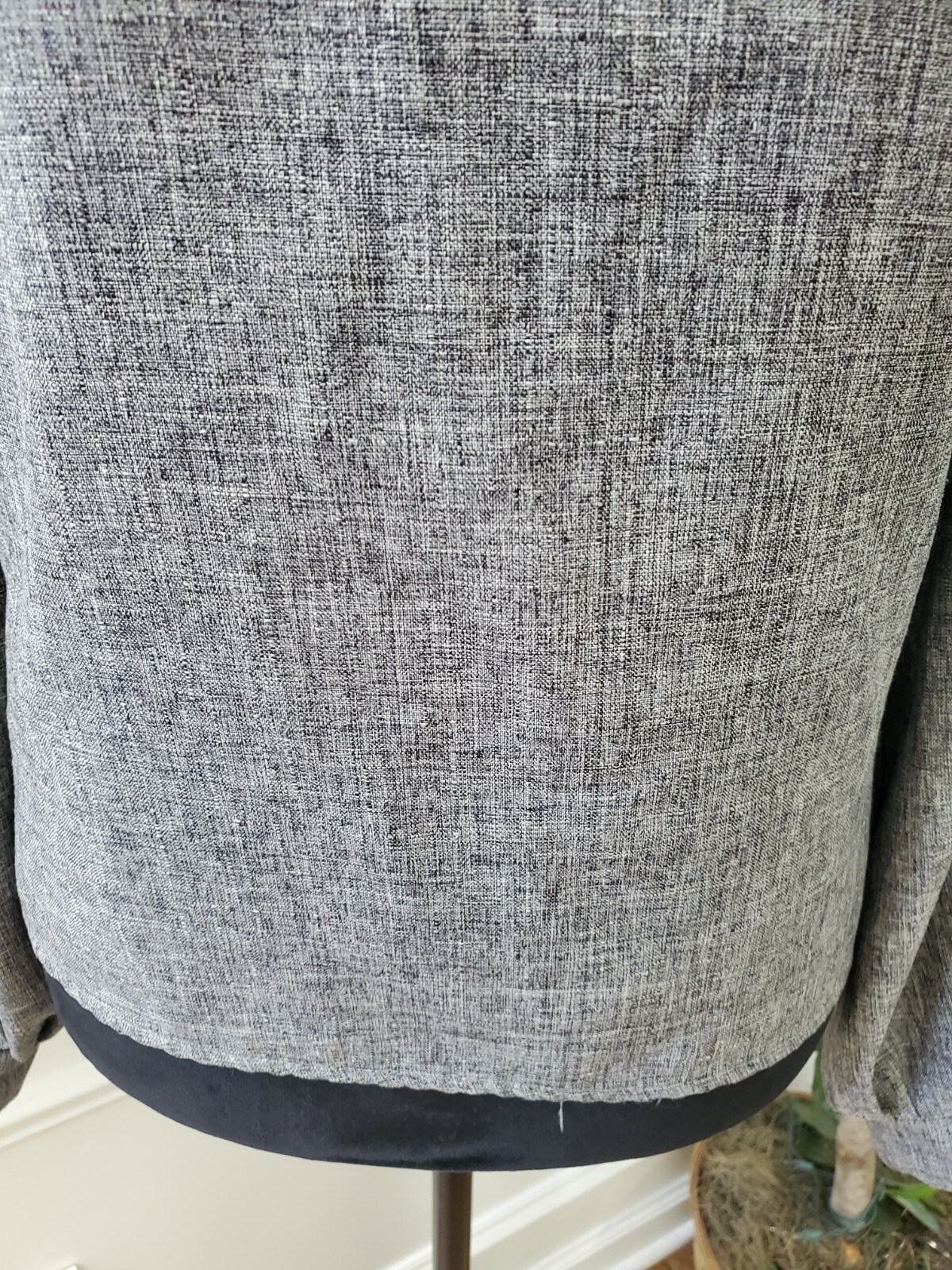 Shein Women's Solid Gray 100% Polyester Round Nec… - image 4