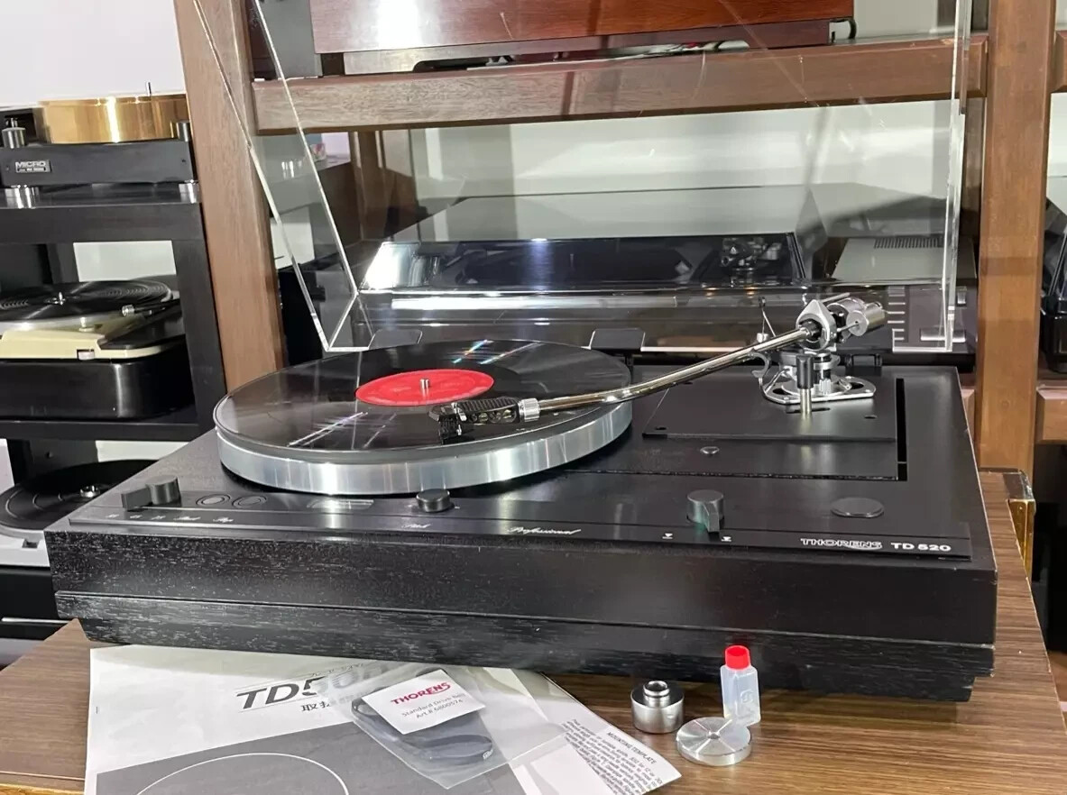 THORENS TD 520 Turntable Auto-Lift & SME 3012-R w/Headshell Weight