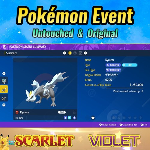 Kyurem 💜Event English Dahara City 💜 Pokémon Scarlet & Violet