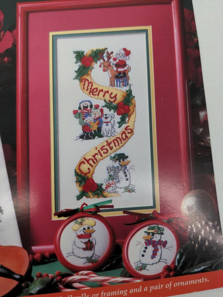 Libro De Colección Grandes Gráficos Navidad Tiradores de Campanas y Adornos Punto de Cruz Patrón Foto 4 de 4