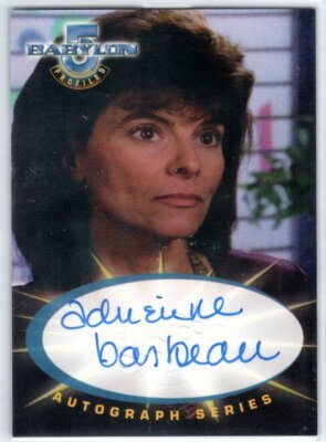 BABYLON 5 1999 SKYBOX PROFILES A6 Adrienne Barbeau as Amanda Carter AUTOGRAPH
