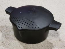 Pampered Chef Großer 8 C Mikroherd Mikrowelle Dampfgarer Sieb - Braun, USA