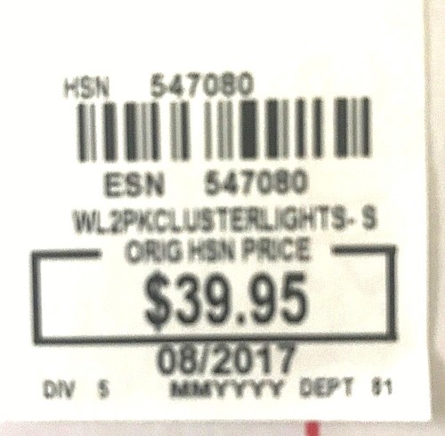 Winter Lane Christmas Lights 2 Strains Per Box Cluster Starry Lights 75" Each - Picture 2 of 6