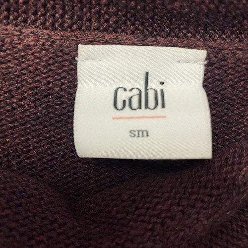 Cabi Women's Knit Sweater With detachable Neck Line Burgandy Size small - Picture 6 of 10