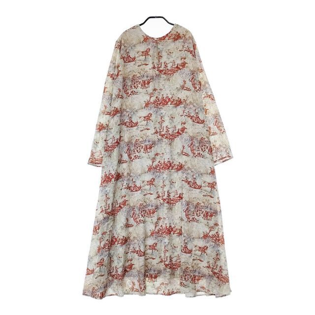 AMERI Knit Set TOILE DE JOUY WITH KNIT DRESS dress Beige red