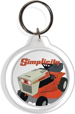 Simplicity5216  Garden Farm Tractor Keychain Keyring Yard Lawn Mower Holder Part