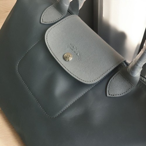 LONGCHAMP Le Pliage Neo Size S Gray Shoulder Tote Bag 3Way Bag Outlet New #GBJ - Picture 7 of 8