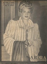 Revista Ahora de colección Eva Perón Evita cubierta conmemorativa de la muerte 1 de agosto 1952 época