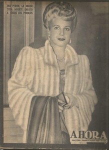 Argentina Ahora Magazine Eva Peron Evita Death 1952 Size 11 3/4" x 9" SCARCE !!!