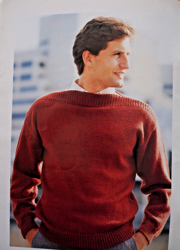 Patons Knitting Pattern Bk - CLASSIC KNITS FOR MEN - Sizes 12-24 in 5, 8 & 12Ply - Picture 5 of 6