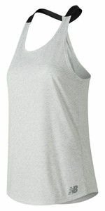 New-Balance-Female-Women-039-s-Heather-Tech-Tank-Performance-Stylish-Off-White