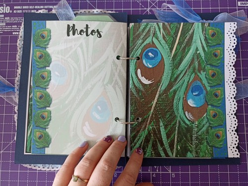 Handmade, Journal, Feather, Peacock, diary, scrapbook, notebook, bullet journal, - Picture 12 of 22