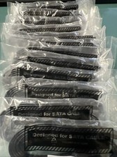 LOT OF 14 Genuine NZXT and Rock X570 Steel Legend SATA cables - 14G00010107QAK