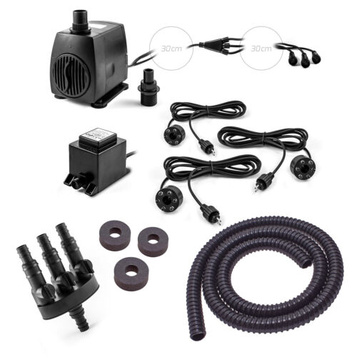 Set Springbrunnenpumpe SP3 150l Becken GFK Abdeckung Ø88cm Wasserbehälter 3x LED - Bild 8 von 14