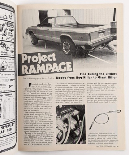 Hot Rod Magazine December 1983 - 1950's Customs, Welding, Dragsters, Muscle Cars - Imagen 9 de 10