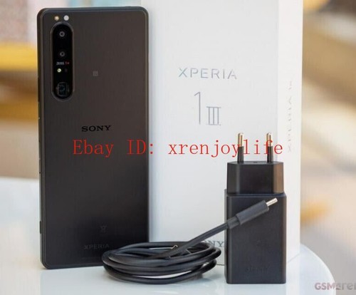 Odblokowany Sony Xperia 1 III (5G) 256GB / 512GB Wszystkie kolory Telefon komórkowy Dual SIM - Zdjęcie 1 z 18