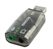Image of USB Audio Adapter External Stereo Sound Card 3D Converter 5.1 Channel Adaptor