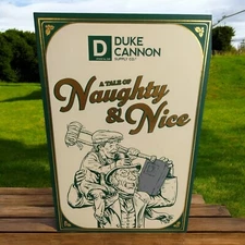 Naughty or Nice Soap 4 Bars Gift Set Duke Cannon Lump Of Coal, Sawtooth, Burbon 