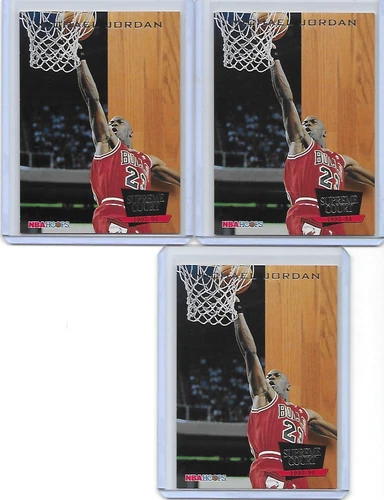 (3) CARD LOT 1993-94 NBA HOOPS SUPREME COURT MICHAEL JORDAN CARD #SC11 BULLS SP