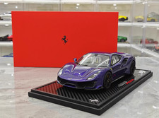BBR 1/18 Ferrari 488 Pista Spider #15 Resin Diecast Model Car Red yellow line