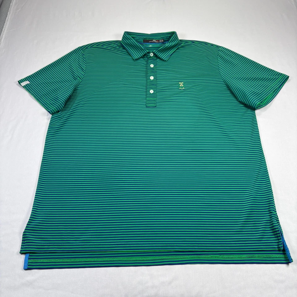 RLX Ralph Lauren Polo Shirt Mens XL Green Peachtree Golf Club Performance - Image 2 of 4
