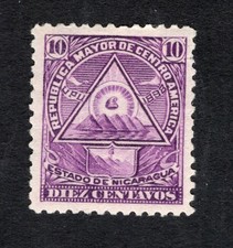 Nikaragua 1898 znaczek Mi#102x MH CV=33$