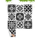 10 Pcs Pvc Decorative Tile Stickers Kitchen Wall Decals Bathroom