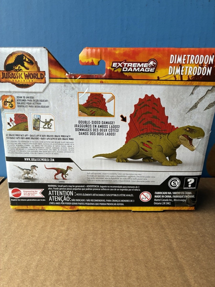 Jurassic World Jurassic Park Dimetrodon Dinosaur EXTREME DAMAGE