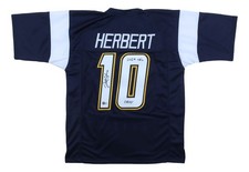 Justin Herbert Los Angeles Signed Navy Football Jersey 2020 NFL OROY BAS