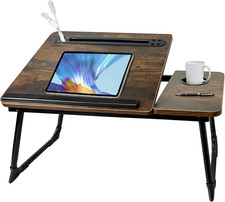 Laptop Desk for Bed Laptop Bed Tray Desk with 5 Different Angles Foldable Lap...