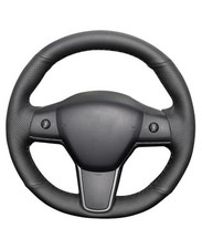 Leather Steering Wheel Cover Lace Up, Genuine Leather Type A1 Without Mark