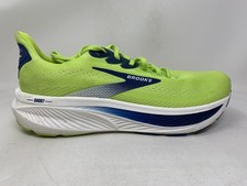 Men's Brooks Ghost 17, Acid Lime/Navy/White, 10 D Medium US