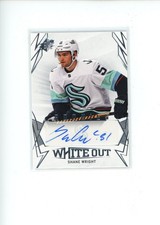 2022-23 Upper Deck SPx Shane Wright #WOR-SW Rookies White Out Autograph Auto