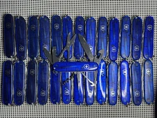 Victorinox Climber Blue Transparent Swiss Army Knife 11 Tool Random Pick (423)