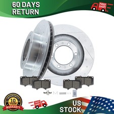 Front Drilled Brake Rotors Ceramic Pads Kit For Toyota Tacoma 4runner Fj Cruiser Front Drilled Brake Rotors Ceramic Pads Kit For Toyota Tacoma 4runner Fj Cruiser