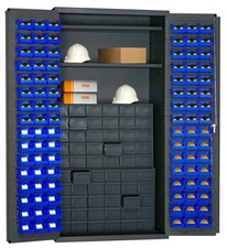 Durham 3501-DLP-60DR11-96-2S5295 Storage Cabinet w/Jumbo Drawers  Hook on Bins