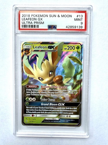 Leafeon-GX graded PSA 9 for sale on eBay