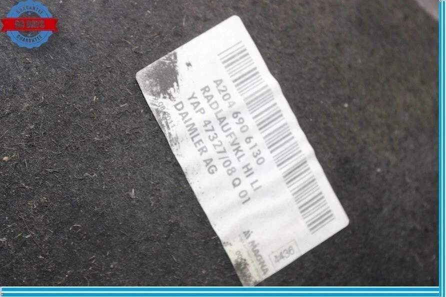 08-15 Guardabarros trasero izquierdo Mercedes C250 C350 W204 Guardabarros rueda guardabarros OEM Foto 4 de 4