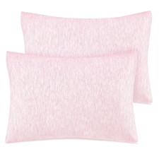 Organic Cotton Toddler Pillow Case 13x18 Inches, 2 Pack, Pink