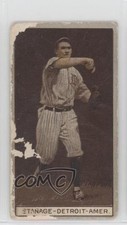 1912 T207 Brown Background Recruit Little Cigars Oscar Stanage 1t3