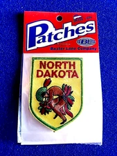 North Dakota Indian Vintage Travel Souvenir Patch - Brand New - Free Shipping!