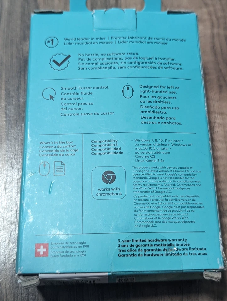 Logitech M100 Black Wired Optical Mouse New In Box - Image 2 of 4