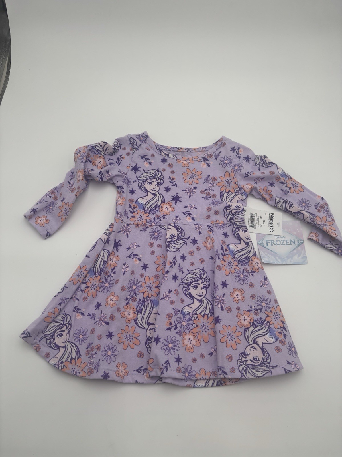 Disney Frozen Girls Dress Long Sleeve Size 12 Months