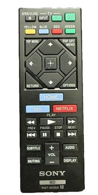 Sony RMT-B126A OEM Remote Control for BDP-S3200 BDP-S5200 BDP-S6200